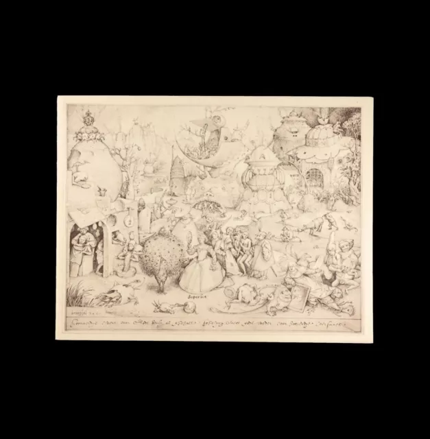L'époque De Leyde Et Bruegel . Institut Néerlandais . 1981 . Carton D'invitation