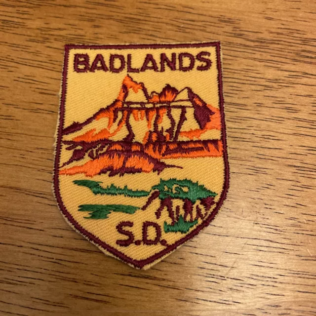 Vintage Badlands - South Dakota Embroidered Souvenir Patch