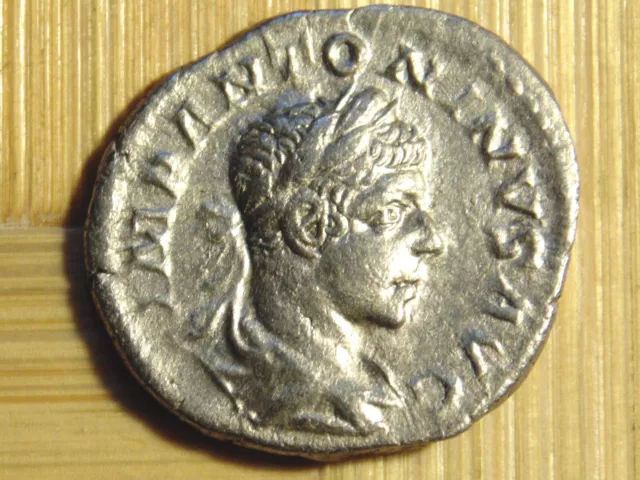 Elagabalus, AR denarius, AD 218-222 ROMAN IMPERIAL,ANCIENT,COINS ,cleaned.