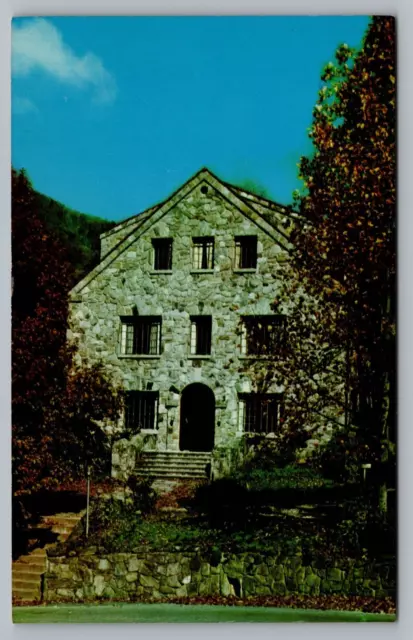 Montreat NC Fellowship Hall North Carolina Home of Christian College Postcard F6