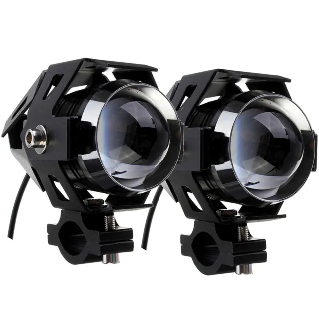 Coppia Faretti Supplementari Nero Led 15W Per Ktm Sm-T Smt Adventure Super Duke