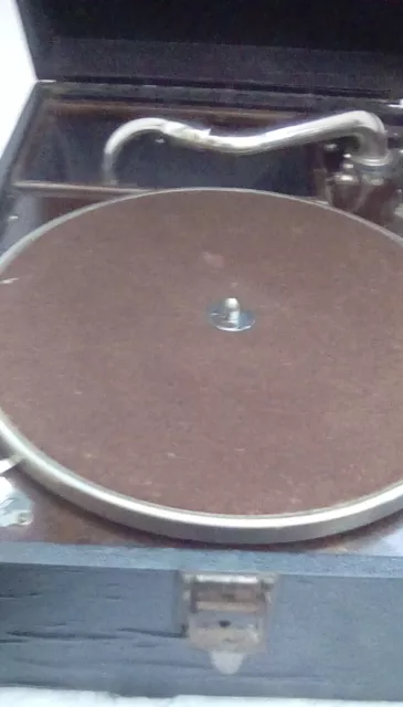 An Old Hmv Portable Gramophone Model 101 In Full Working Order