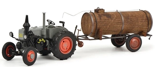 Tracteur Schuco Lanz Bulldog Avec Plateau - Échelle 1/32, Neuf