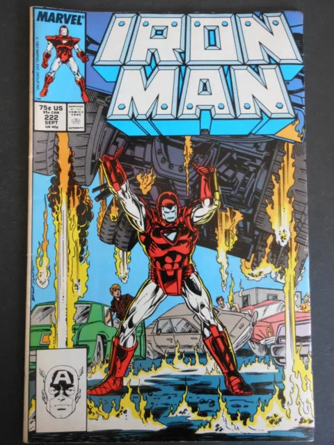 Marvel Comics The Invincible IRON MAN #222 Sept 1987