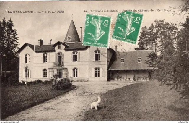 5648 cpa 61 environs d'Alençon - Façade du Château de l' Hermitage