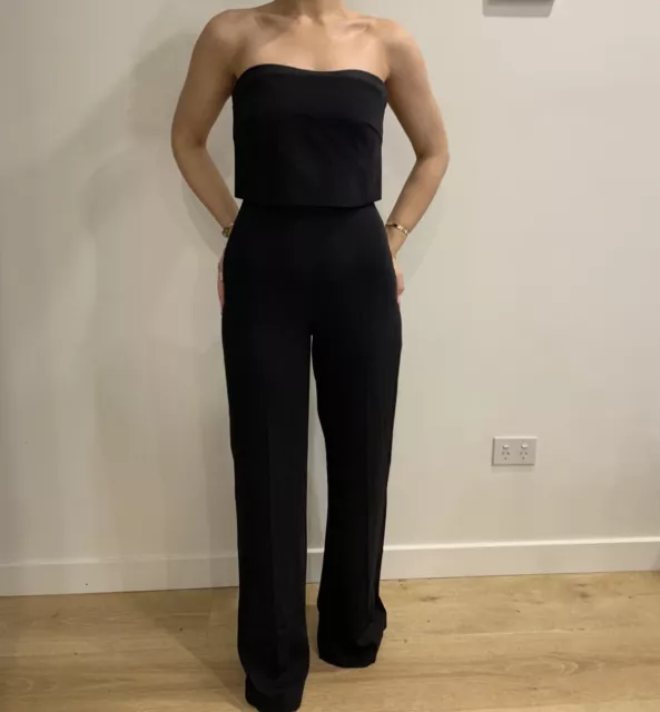 REISS BLACK JUMPSUIT Shanta 8 Cocktail Party Races Wedding