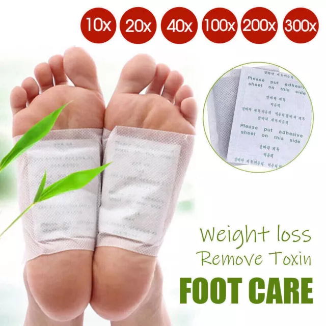 300 Stück Entgiftungspflaster Fusspflaster Detox Pflaster Bambus Foot Patch Pads 3