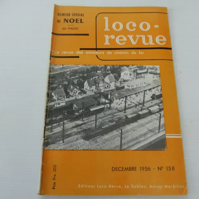 Loco-Revue Ho Revue D'occasion N° 158 Decembre 1956