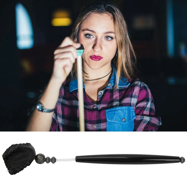 Snooker Billiard Pool Chalk Holder Pricker Table Accessory (black)