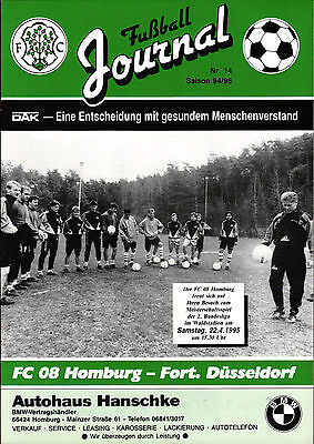 Fortuna,Düsseldorf,27.08.1994 Fortuna Ii Bl 94/95 Hanovre 96 