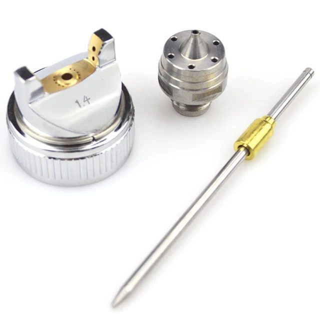 Nuovo set tappo ago ugello sostitutivo 1,4 mm per spruzzatore vernice manuale H-827