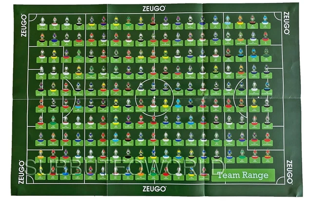 ZEUGO TEAMS - Flat Bases. Subbuteo Table Football, Table Soccer Teams ...