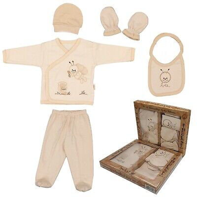 Neonati baby abbigliamento set 100% cotone naturale attrezzatura iniziale 5 pezzi