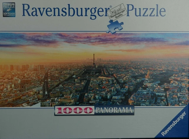 Ravensburger Puzzle Panorama ''Paris im Morgenglanz'' 1000Teile Nr.150892 Spiel