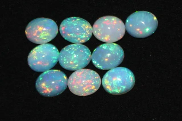 Ethiopian Opal Gemstone, Natural Opal Oval Cabochon, Welo flashy opal 14x10 MM