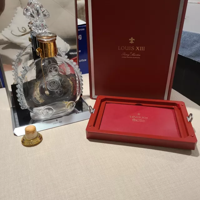 Remy Martin Louis XIII Cognac Baccarat Cristal complet set Empty Bottle used 1 
