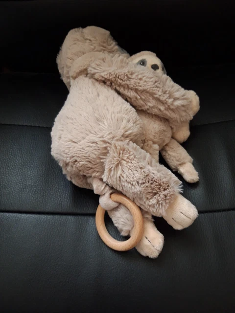 Doudou Musical Tex Baby Singe Paresseux Gris Taupe Beige 35Cm  Tbe 5