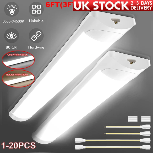 Cutever LED Strip Light Batten Tube Light - 1FT, 2FT, 3FT, 4FT - IP65 Waterproof, 2835 Chips - View #5