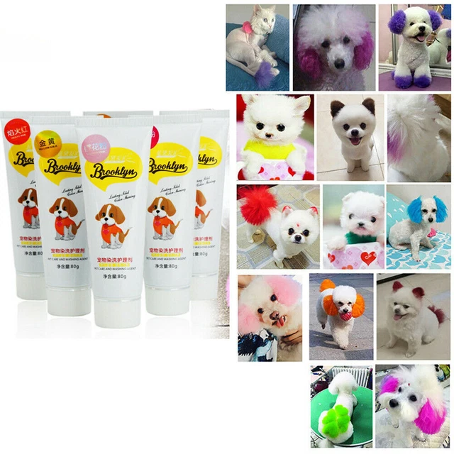 Pet Dog Hair Color Dye Coloring Dyeing Harmless Natural Dyeing Agent Harmless