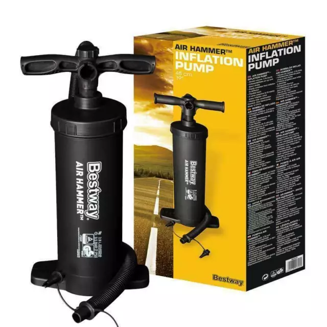 Bestway Air Hammer Inflation Pump Swimming Pool Air Bed Inflate Toy Outdoor New