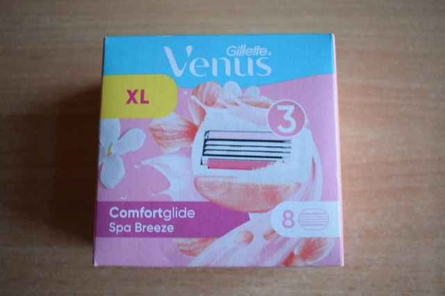 Hojas de recarga Gillette Venus Comfortglide Spa Breeze con barras de humedad - Paquete de 8