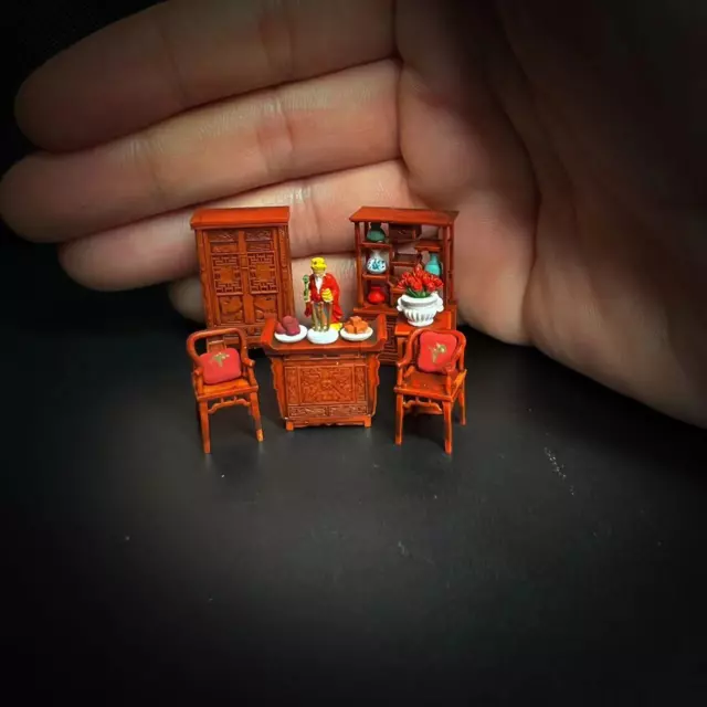 1/64 Scale Mini Chinese Style Furniture Ornaments Miniature Toys Scene Props