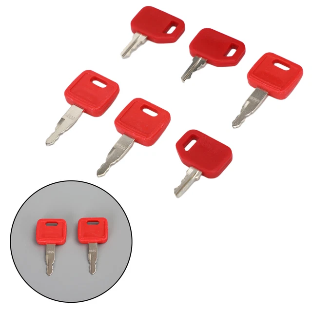6Pcs Heavy Equipment Ignition Keys Fits John Deere Fits Excavator Loader