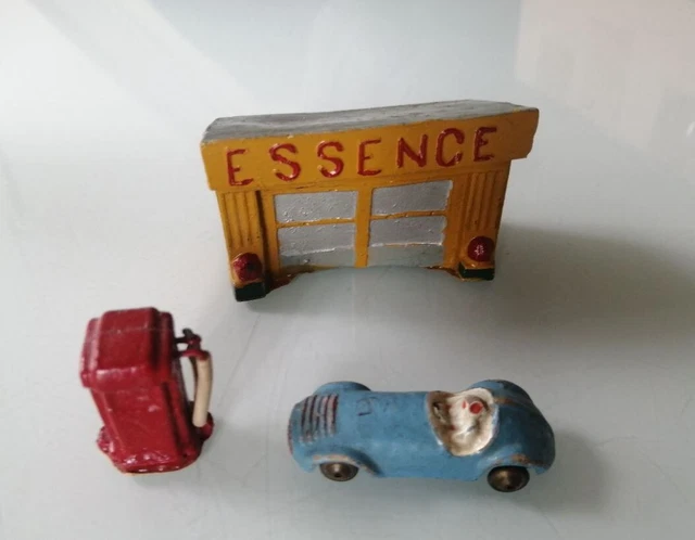 Lot De 2 Anciens Jouets En Plâtre JRD France - épicerie/marchande
