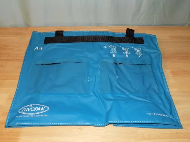 Envopak A4 Reusable Bag 15" x 12" 2 Pack Blue Color Security Mailing Bag Only