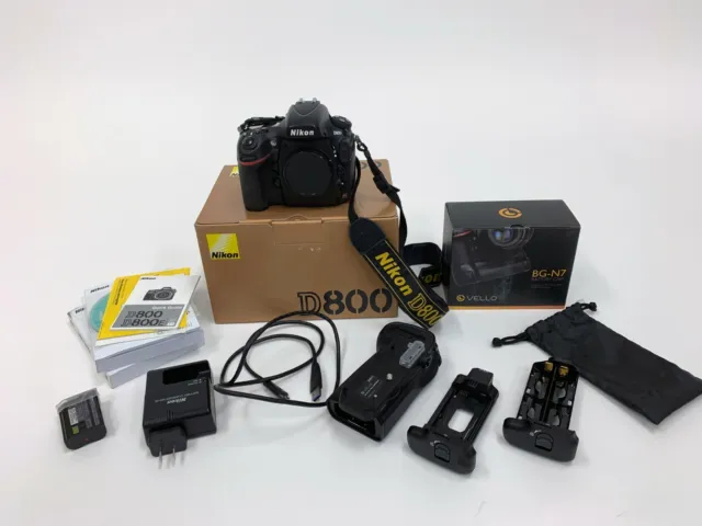 Nikon D800 36.3MP Digital SLR Camera Body (Excellent Condition-Low Shot Count)