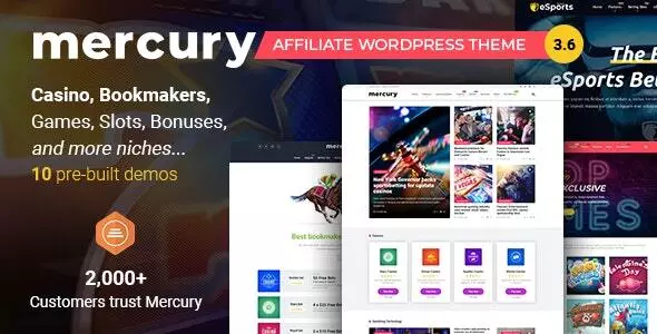 Mercury Affiliate WordPress Theme ⭐GPL⭐ & Updates