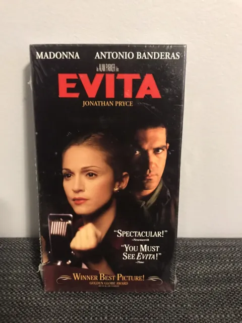EVITA {VHS} Madonna Antonio Banderas - 1997 Musical Brand New