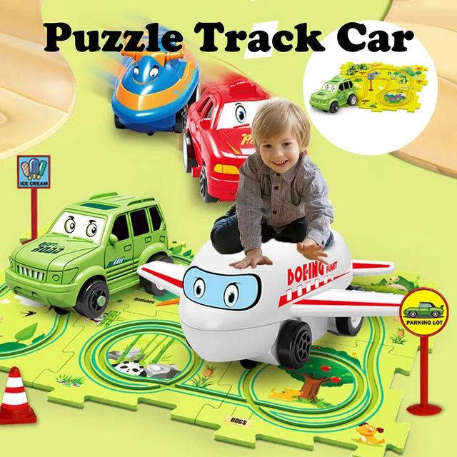 4/12x DIY Car Track Puzzle Play Set Preschool Educational Montessori Toy 2023