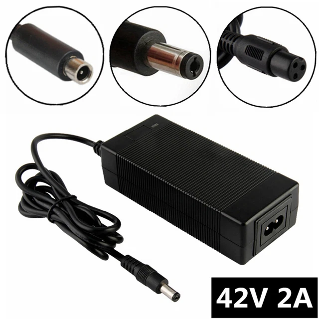 BATTERY CHARGER 36V 2A for Ebike, 42V max output, Lithium LiPo Battery