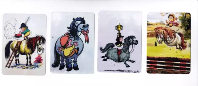 Playing Cards Swap Cards 4 very cute funny horses