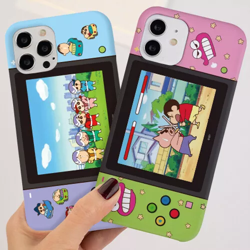 Crayon Shin-Chan Game Machine Slim Case for Galaxy S24 S23 Plus Ultra