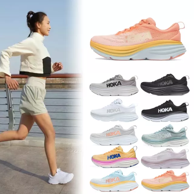 HOKA ONE ONE Bondi 8 Women Running Shoes Athletic Shoes Sneakers Gym ...