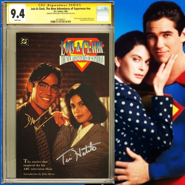 CGC 9.4 SS Lois & Clark The New Adventures of Superman TPB signed Cain & Hatcher