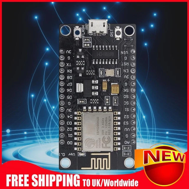 ESP8266 WIRELESS MODULE V3 CH340 NodeMcu Dev Board for Arduino £5.03