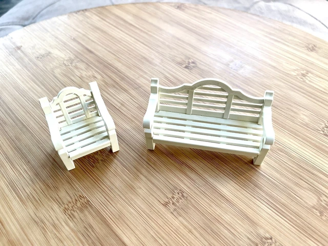 Playmobil #5323 Victorian White Patio Bench Chair Parts Vintage Geobra