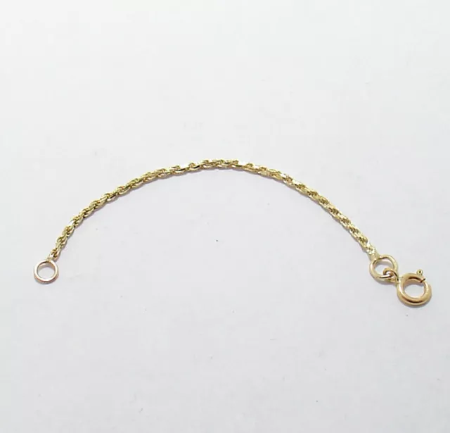 1.5mm Solid Snake Chain for Necklace Bracelet Extender Real 14K Yellow Gold