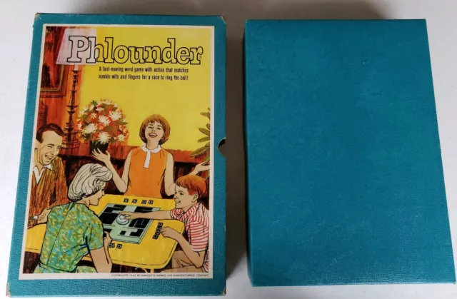Vintage 3M Brand Bookshelf Game PHLOUNDER 1962 Complete
