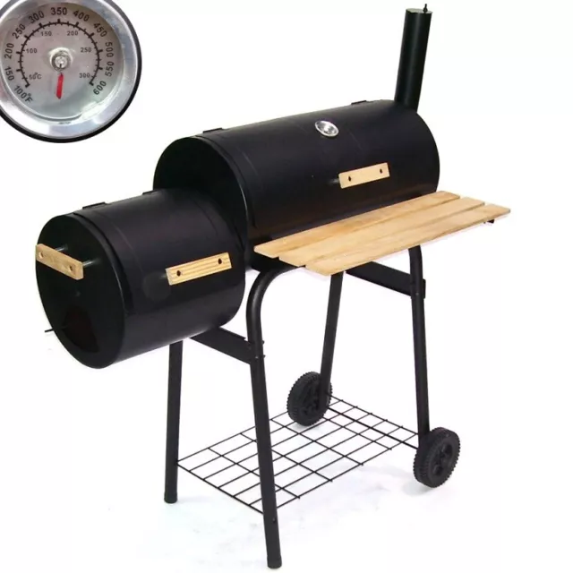 BBQ Holzkohlegrill Barbecue 56510 Smoker Grill Grillwagen Standgrill Räucherofen