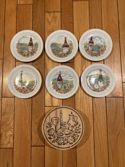 Bareuther Waldsassen Bavaria Germany Wine Country Salad/Dessert Plate Set of 6