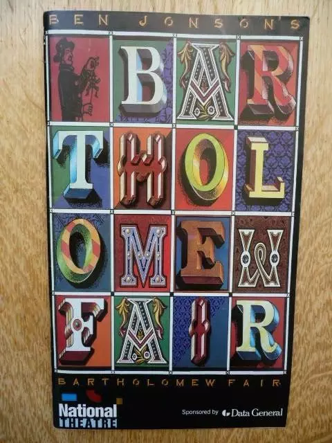 Bartholomew Fair (Ben Jonson) 1988 National Theatre Programme David Bamber