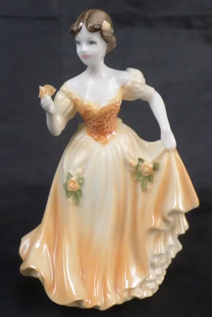 Coalport Bone China Debutante Of The Year 1995 Rose Ball Figurine