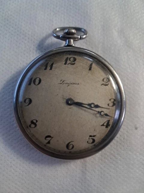 Montre Gousset Argent à Réviser - Vendue En L'état, Chronomètre Non Bloqué