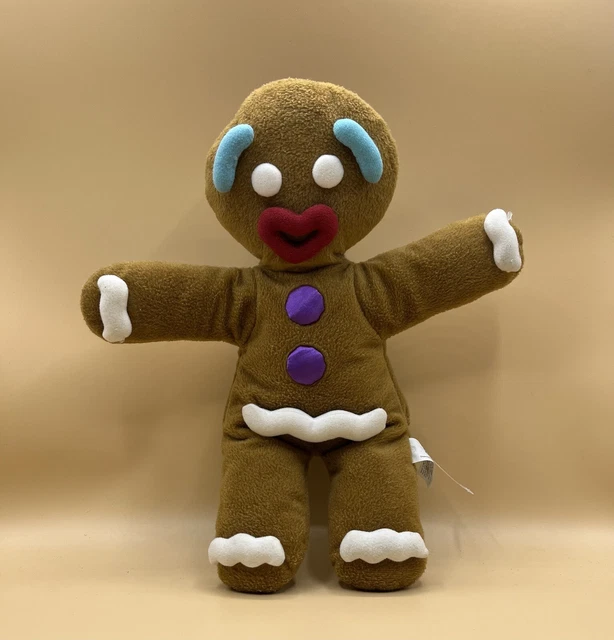 SHREK 'GINGY' GINGERBREAD Man Hand Puppet Soft Toy Plush Shrek the