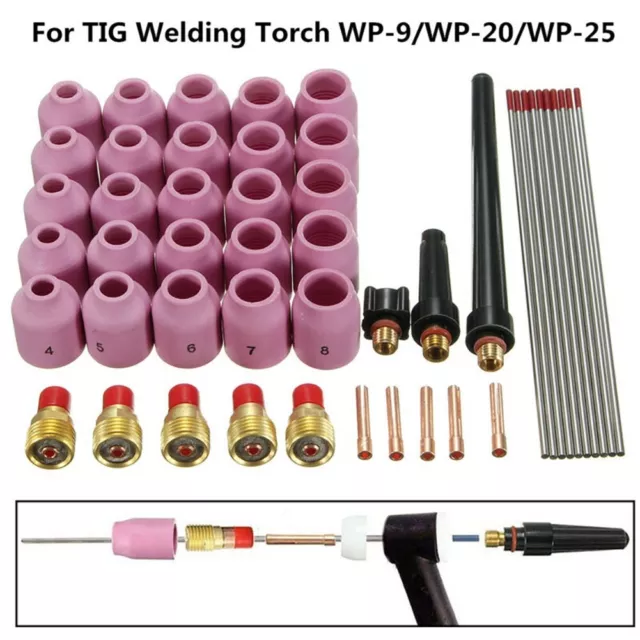 Premium TIG Welding Gas Lens Kit For Tig Welding Torch WP 9 WP 20 WP 25 WT 3/32