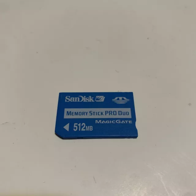 Memoria MagicGate SanDisk Memory Stick PRO Duo 512 MB compatible para PSP